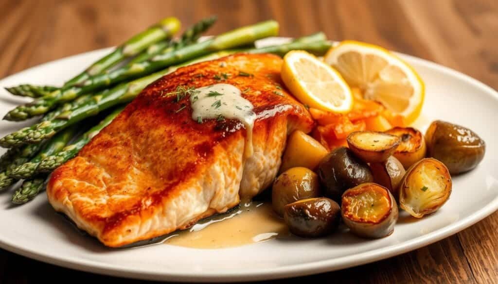 salmon dinner salmon dinner