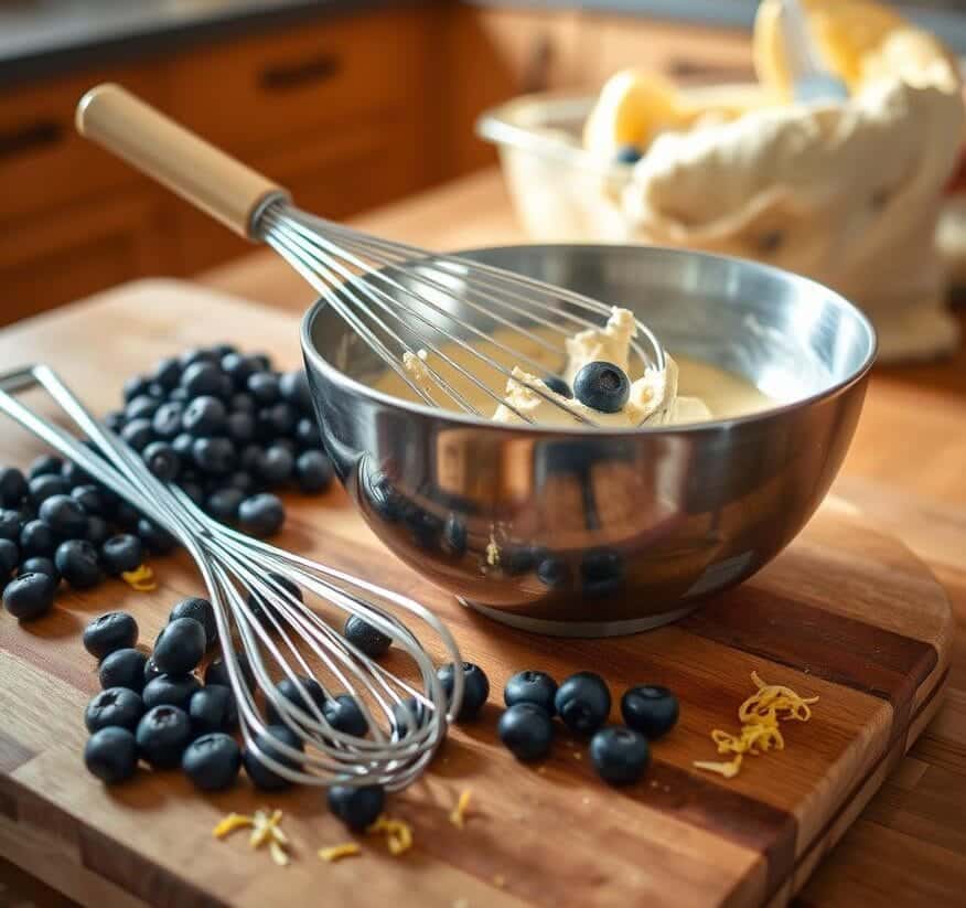 Delicious Lemon Blueberry Bread Recipe 2 Mixing Homemade Lemon Blueberry Bread